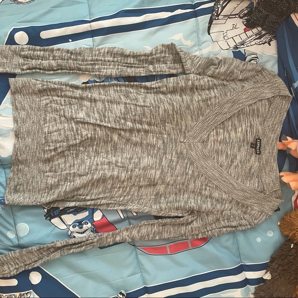 Grey express sweater EUC medium